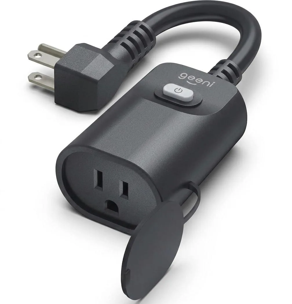  Geeni GN-OW101-101 Outdoor Smart Plug 15A 125V Black — product photo