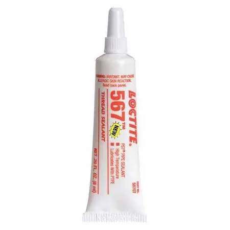 Small white tube of Loctite pipe thread sealant, 6 mL