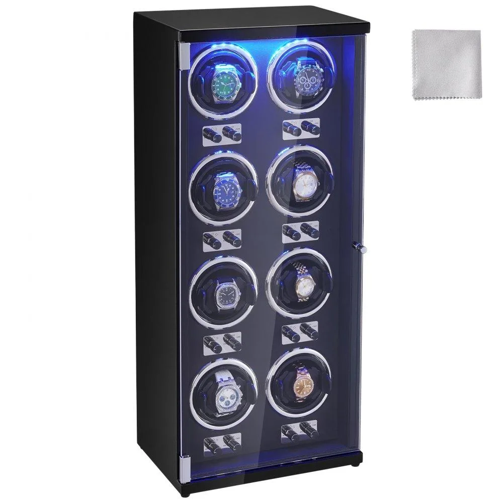 VEVOR VEVOR 10L4801B 8-Watch Winder 10.24in Blue LED — product photo