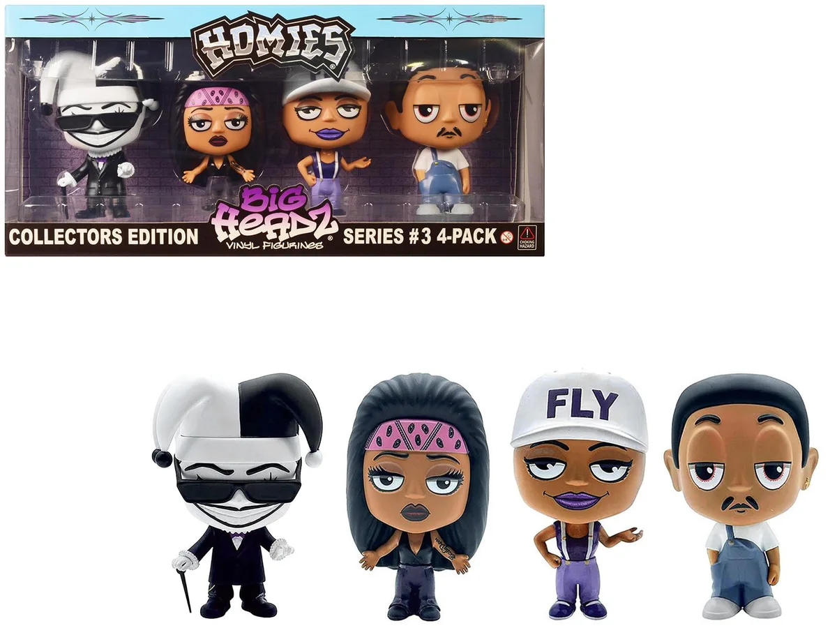 Homies Homies Big Headz Series 3 Collector's Edition 4-Pack Figures — product photo