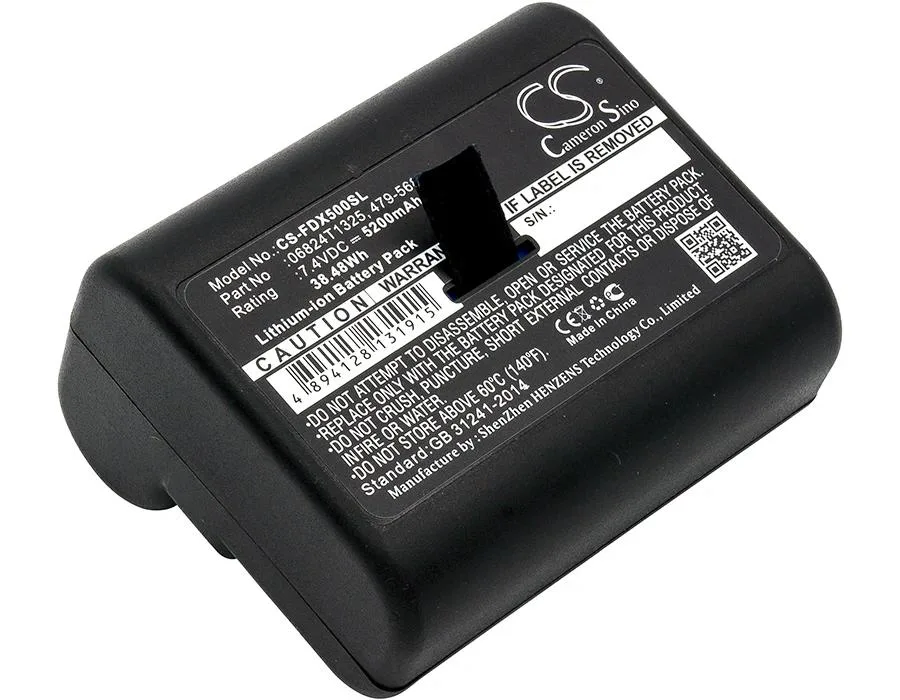 Cameron Sino rectangular battery pack with black plastic casing and gold contacts for Fluke DSX-5000 CableAnalyzer
