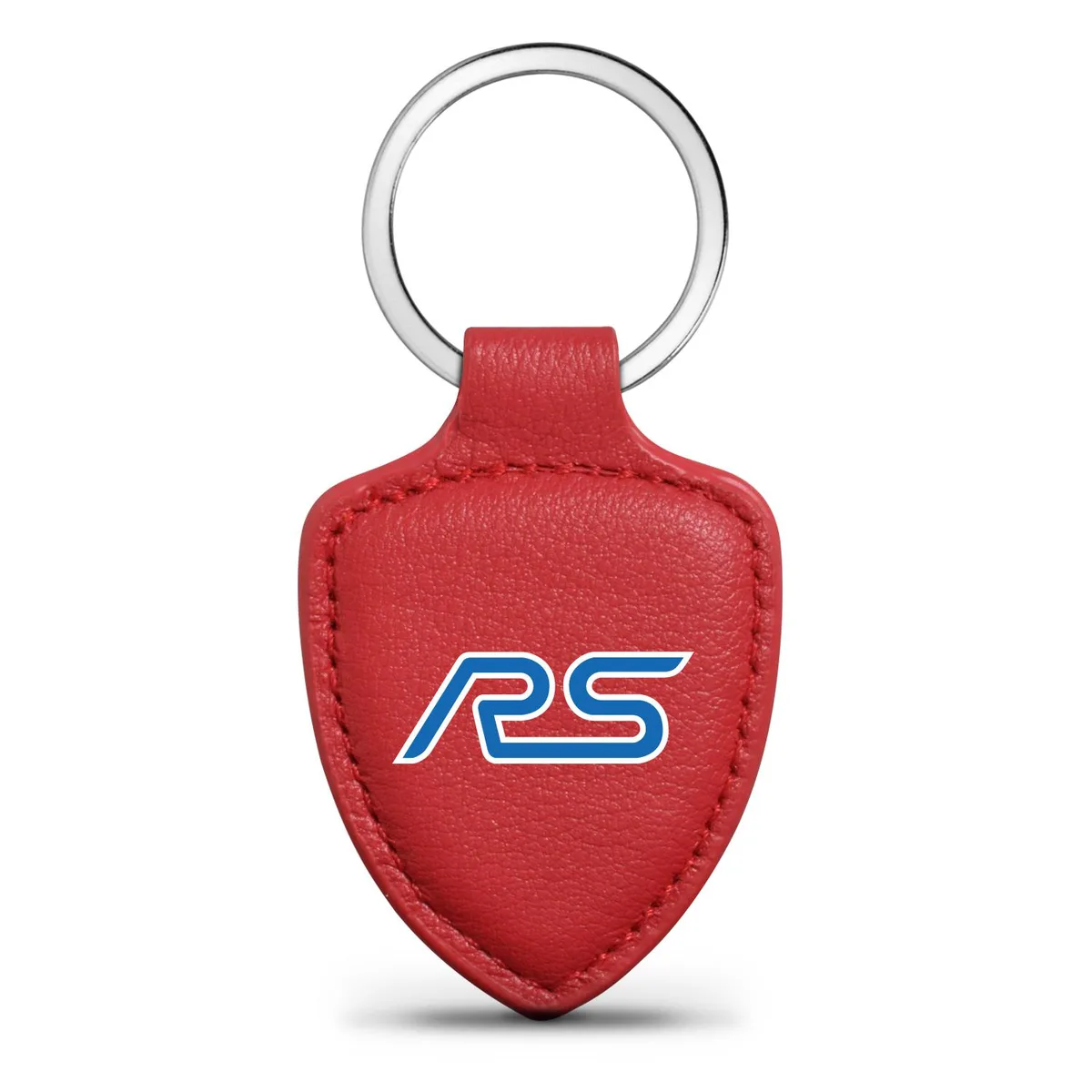 iPick Image, LLC iPick Image, LLC Ford Focus RS Red Real Leather Shield-Style Key Chain — product photo