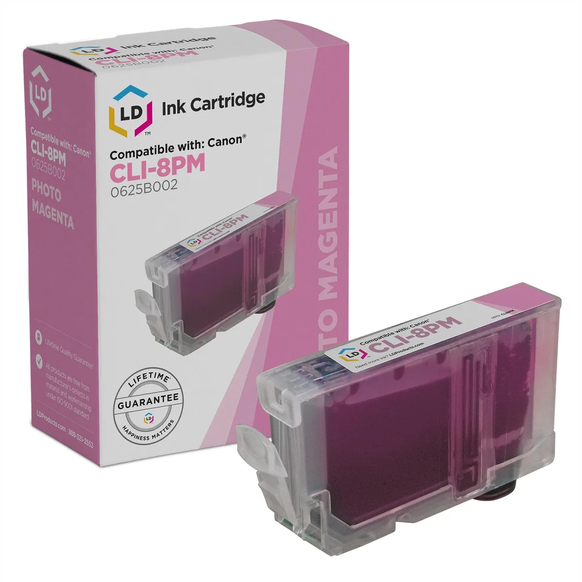 LD Products LD Products Compatible Ink Cartridge Photo Magenta CLI8PM 0625B002 — product photo