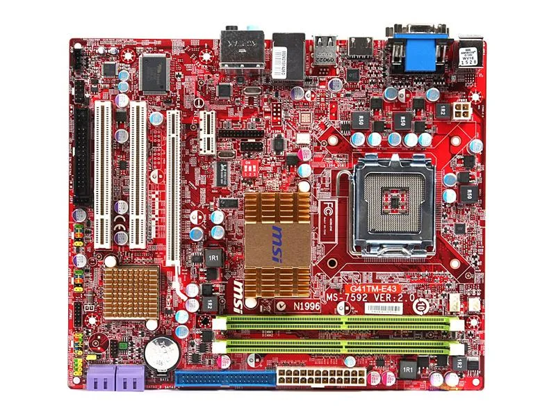 MSI MSI G41TM-E43 LGA 775 Intel G41 DDR2 8GB Micro ATX Motherboard — product photo