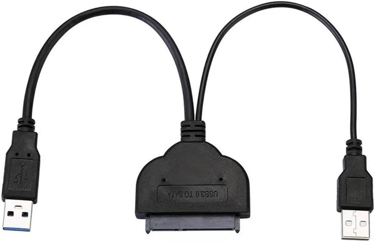 Vszerda Vszerda 6-inch USB 3.0 to SATA 22-pin adapter with UASP and extra USB 2.0 power — product photo