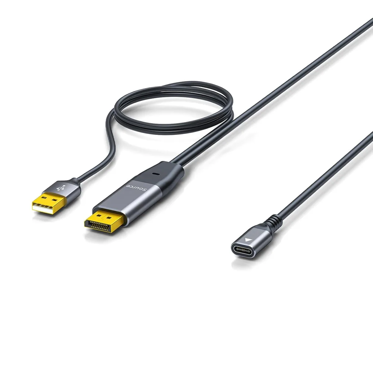 Fervit Fervit DisplayPort to USB-C Female Adapter Cable 4K 60Hz — product photo