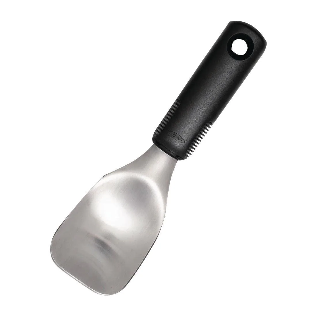 OXO stainless steel ice cream spade with wide head and soft non-slip handle
