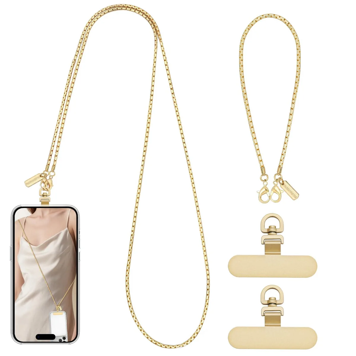 Dadanism Universal Phone Lanyard Set Gold 128+26 cm — product photo