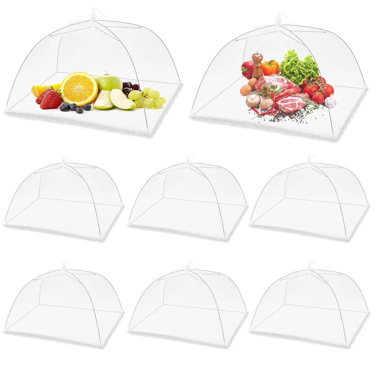  8Pack Pop-up Food Canopy Kit 17x17in .449kg — product photo