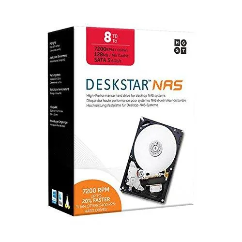 HGST HGST Deskstar NAS 7200rpm 128MB 3.5" SATA internal hard drive — product photo