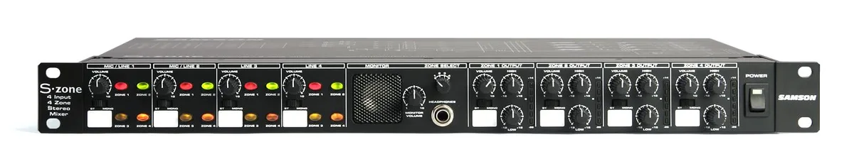 Samson Samson S-Zone 4-Channel/4-Zone Stereo Audio Mixer — product photo