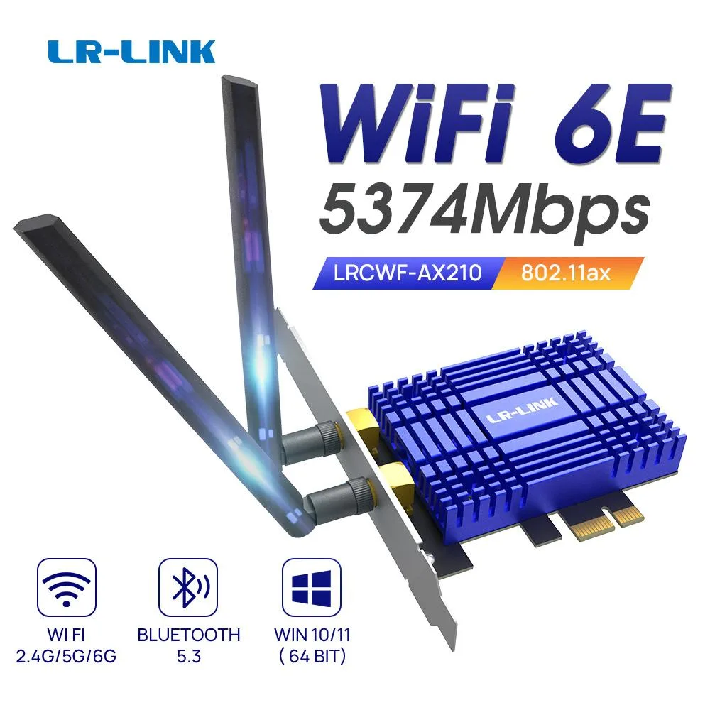 LR-LINK LR-LINK LRCWF-AX210 WiFi 6E PCIe expansion card — product photo