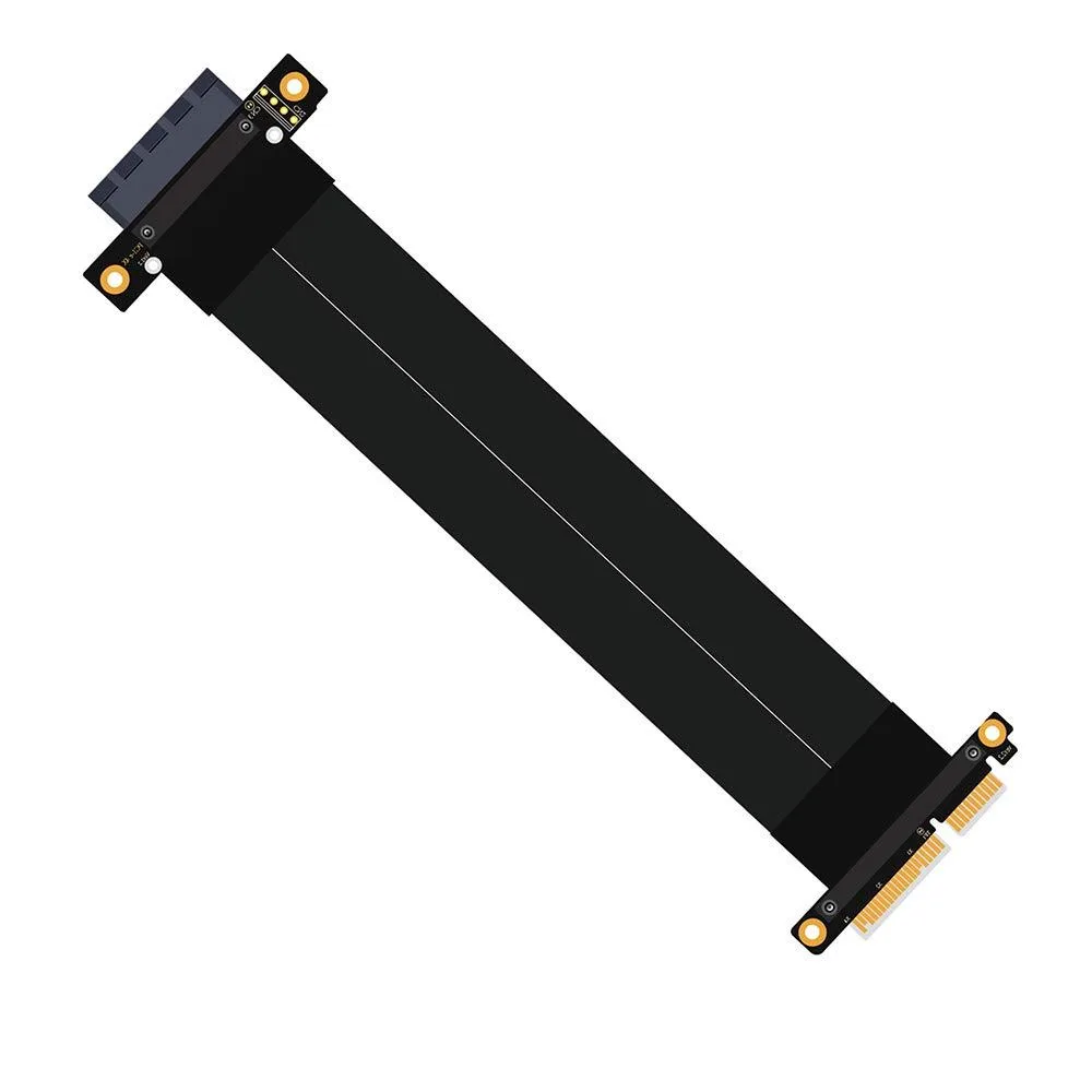 Fervit Fervit PCI-e 4x 180 Degree Extension Cable 20cm 24cm Black — product photo