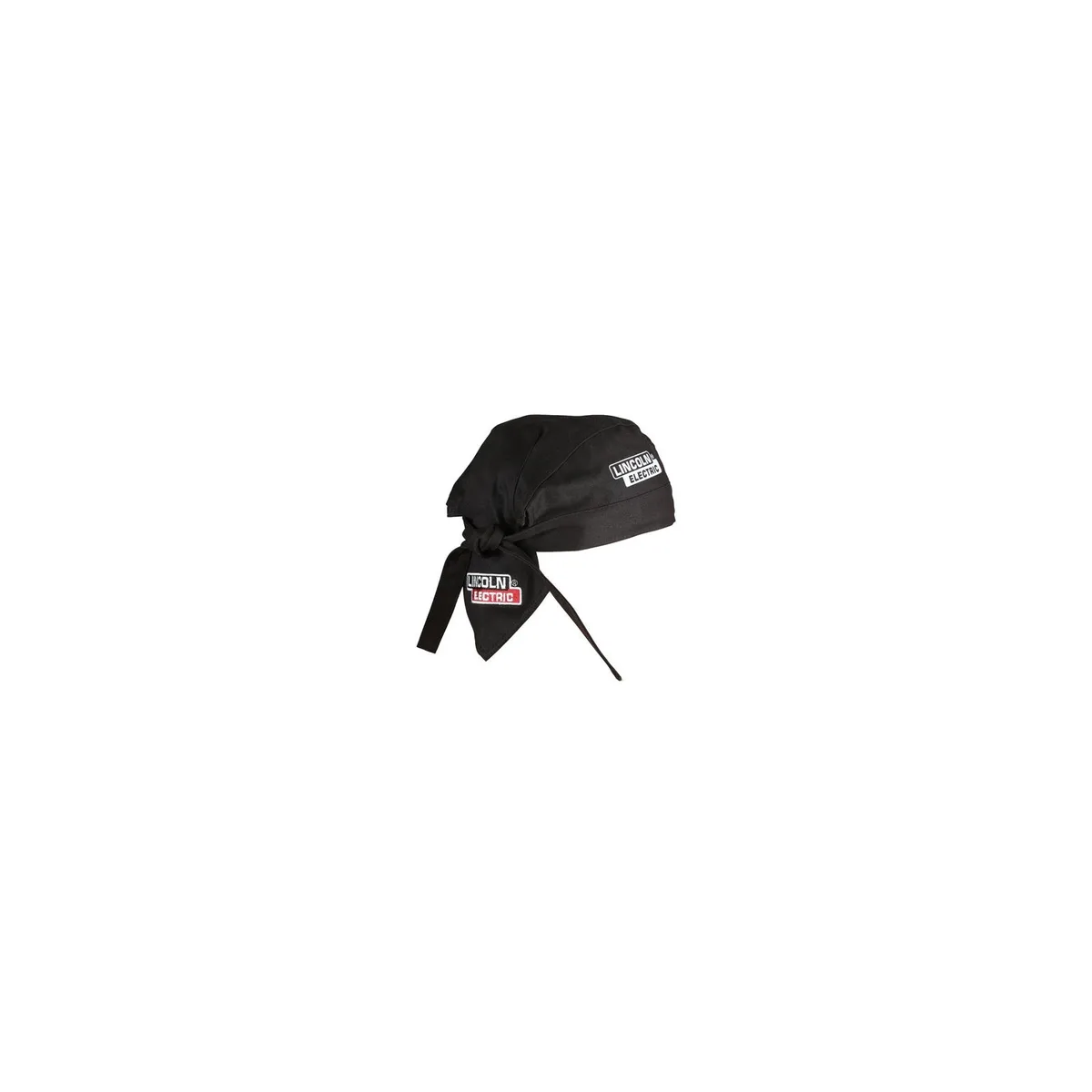 Black cotton welding doo rag with adjustable backstrap