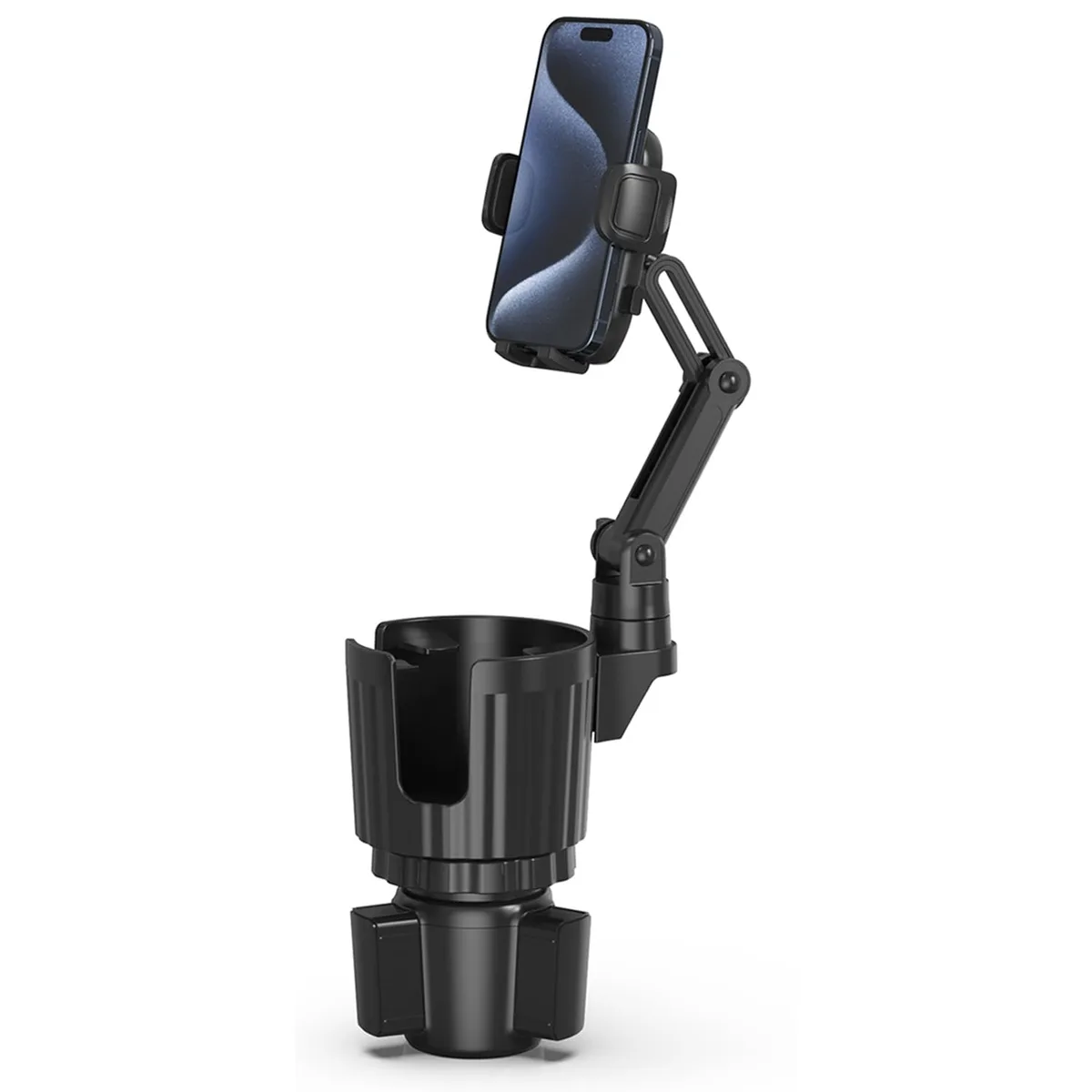  bokilino A193+X367 Cup Holder Phone Mount Black iPhone 12-17 — product photo