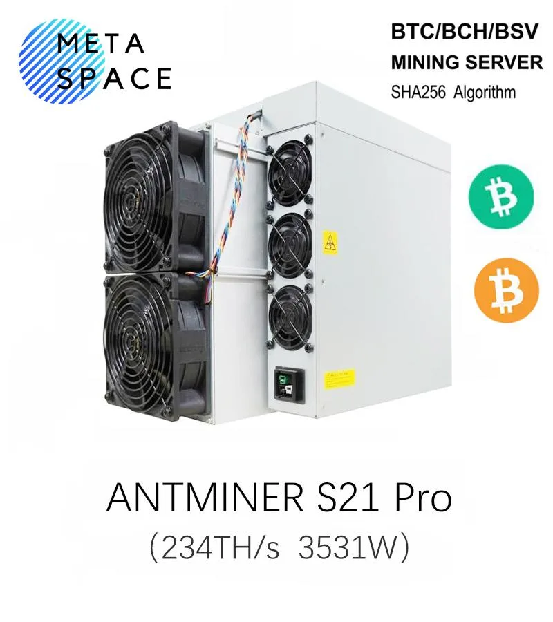 AFRNDK AFRNDK Antminer S21 Pro 234Th/s 3510W mining hardware — product photo