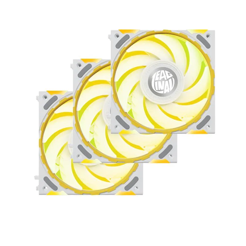 YESTON YESTON Zeaginal ZC-ZHUISHEN White 3-Pack ARGB 120mm Case Fan — product photo