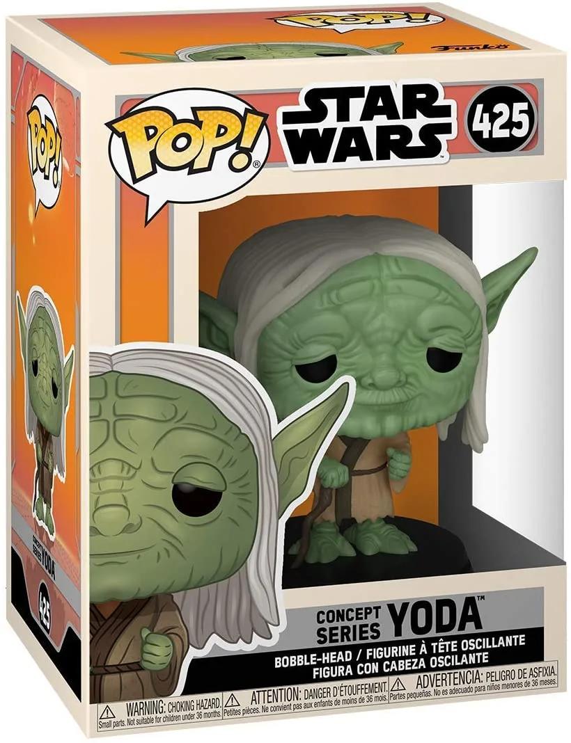 Funko Pop vinyl Yoda figure number 425 in window box