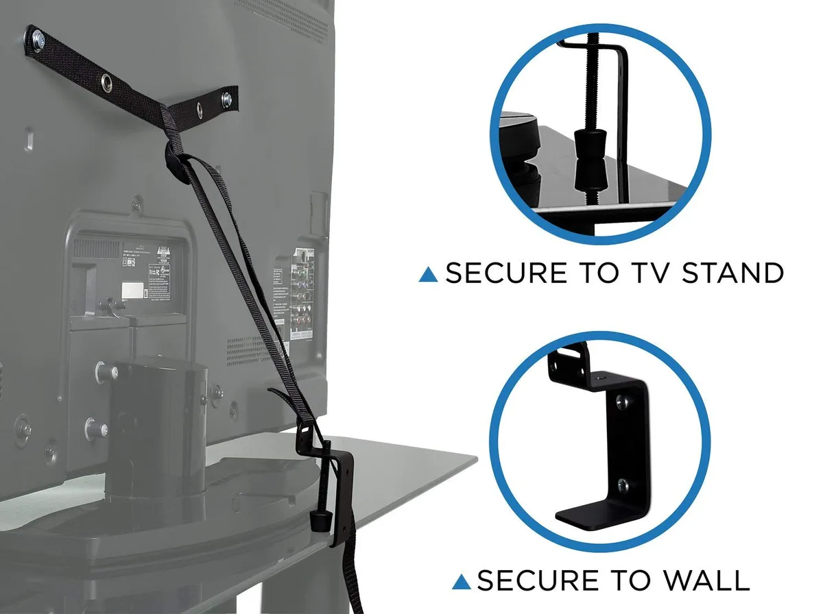 Mount-It Mount-It TV Safety Straps Child Proofing 220 LBS — product photo
