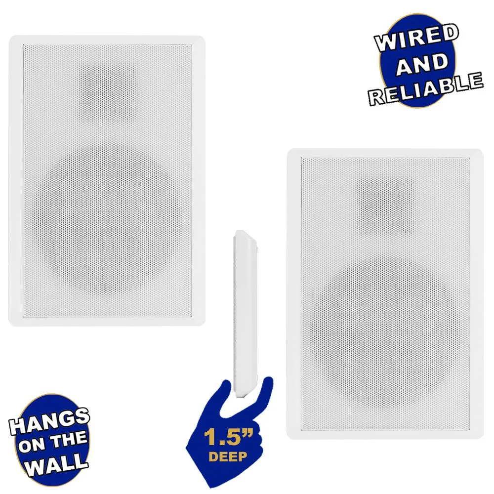 Goldwood Sound, Inc. Goldwood Sound SLM1W On-Wall Speakers Pair 5.25" White — product photo