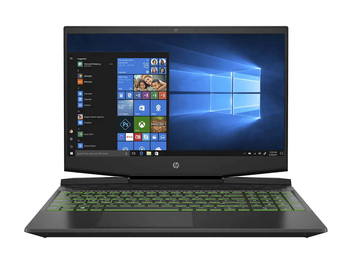 HP HP Pavilion 15-dk0010nr gaming laptop — product photo