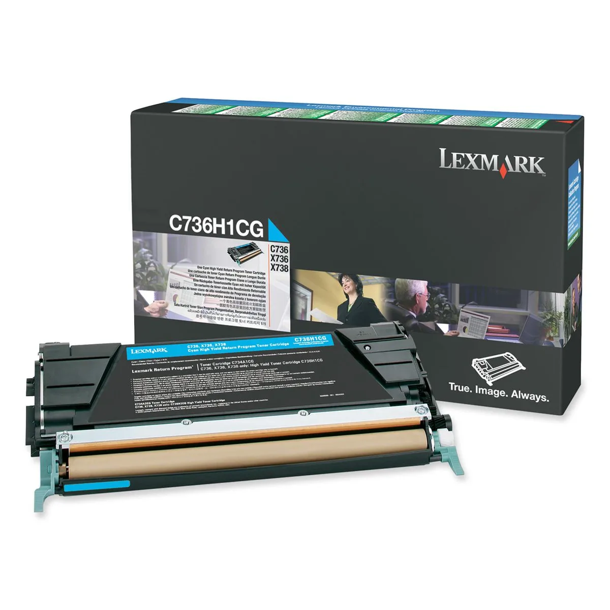 Lexmark Lexmark C736H1CG cyan toner cartridge (genuine brands) 10000 pages — product photo