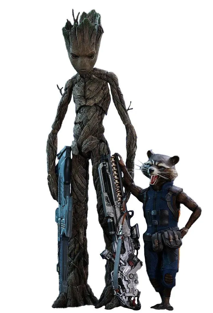Hot Toys Hot Toys MMS476 Avengers Infinity War Groot &amp; Rocket Deluxe action figure — product photo
