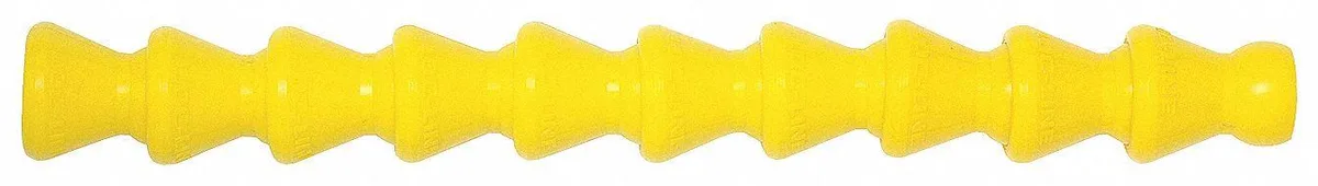 Coiled orange 1/4 inch acid resistant hose segments 25 ft