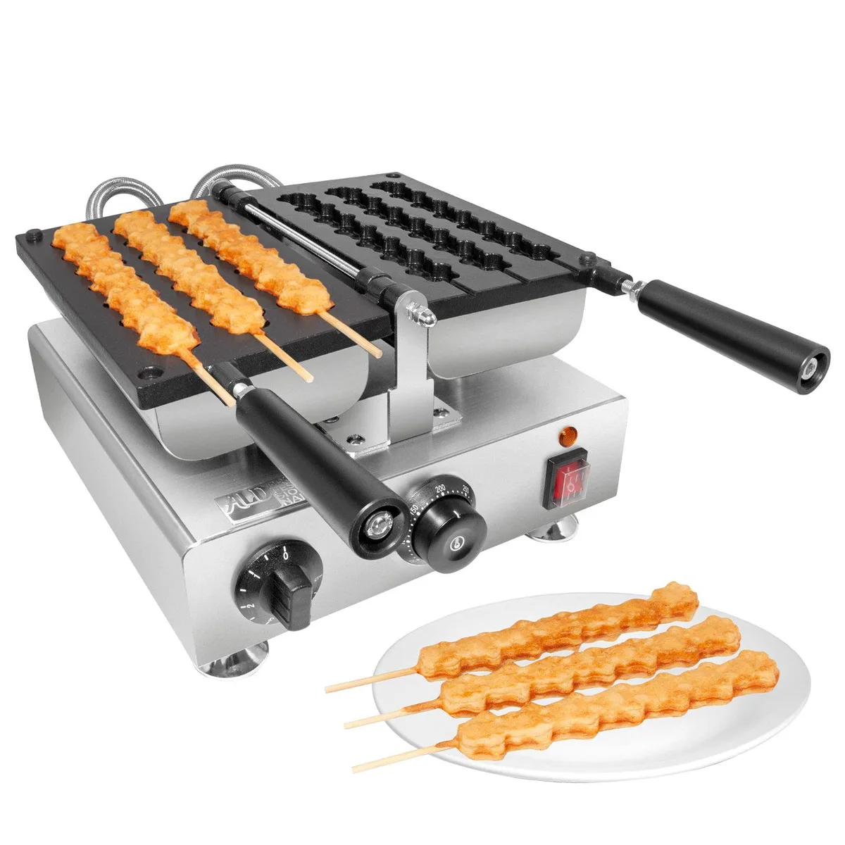 ALDKitchen ALDKitchen AP-448 Waffle Stick Maker 3 Paw-Shaped 1.56 kW 110V — product photo