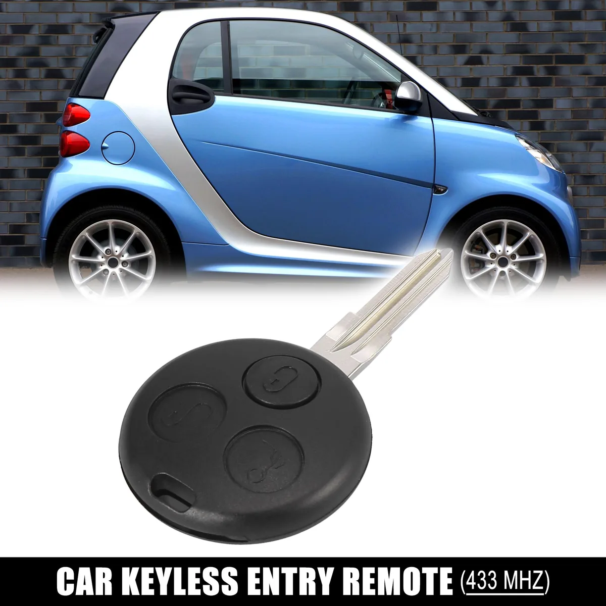 Unique-Bargains Unique-Bargains Replacement Key Fob 433MHz Smart City Two Passion Pulse — product photo