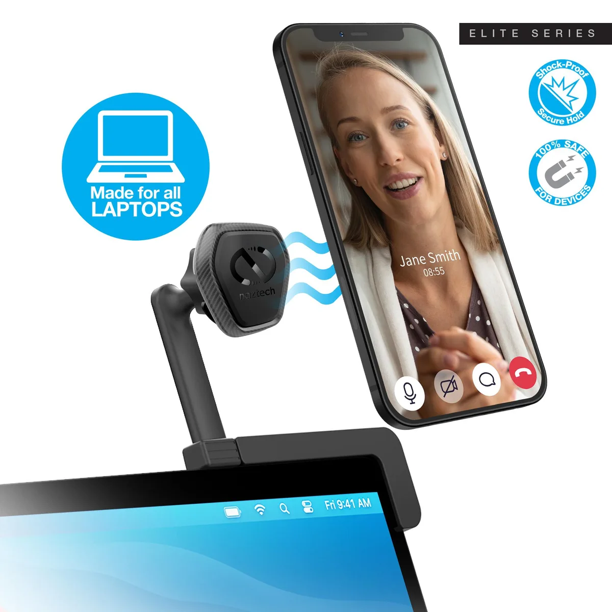 Naztech Naztech MagBuddy Elite Desktop Phone Mount 15481 Black — product photo