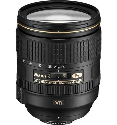 Nikon Inc Nikon AF-S NIKKOR 24-120mm f/4G ED VR Lens camera kit — product photo