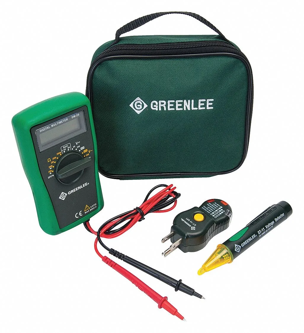Greenlee Greenlee TK-30AGFI Electrical Test Kit DM-25 GT-10GFI GT-11 — product photo