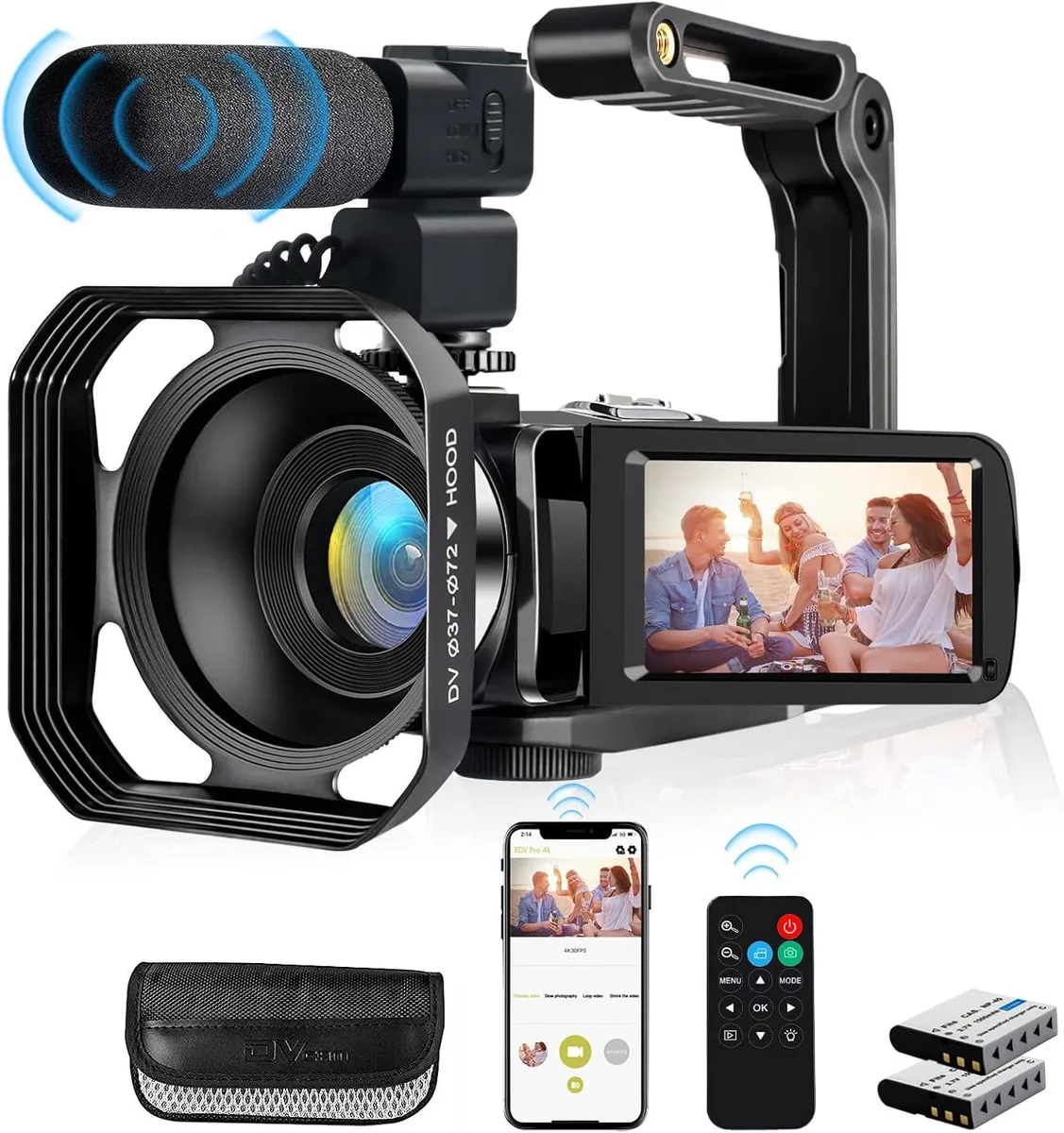 PISKEKAT PISKEKAT 4K 48MP Security Camera 18X Zoom 3.0" Touch Wi-Fi — product photo