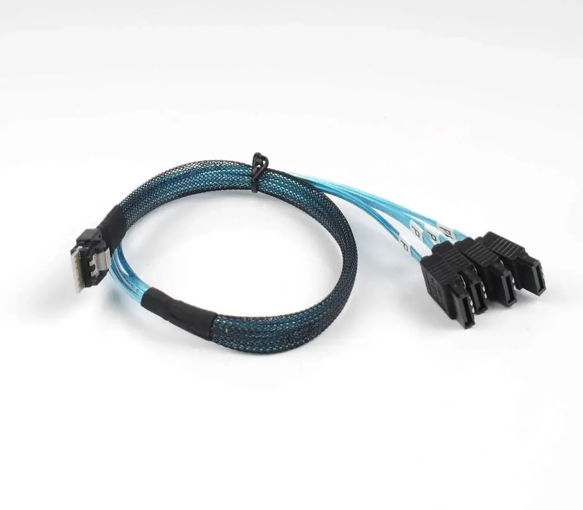50cm SFF-8654 38pin to four SATA breakout cable
