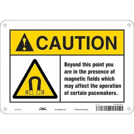 Condor CONDOR 478Y60 Safety Sign 7 in 10 in Aluminum Vertical — product photo