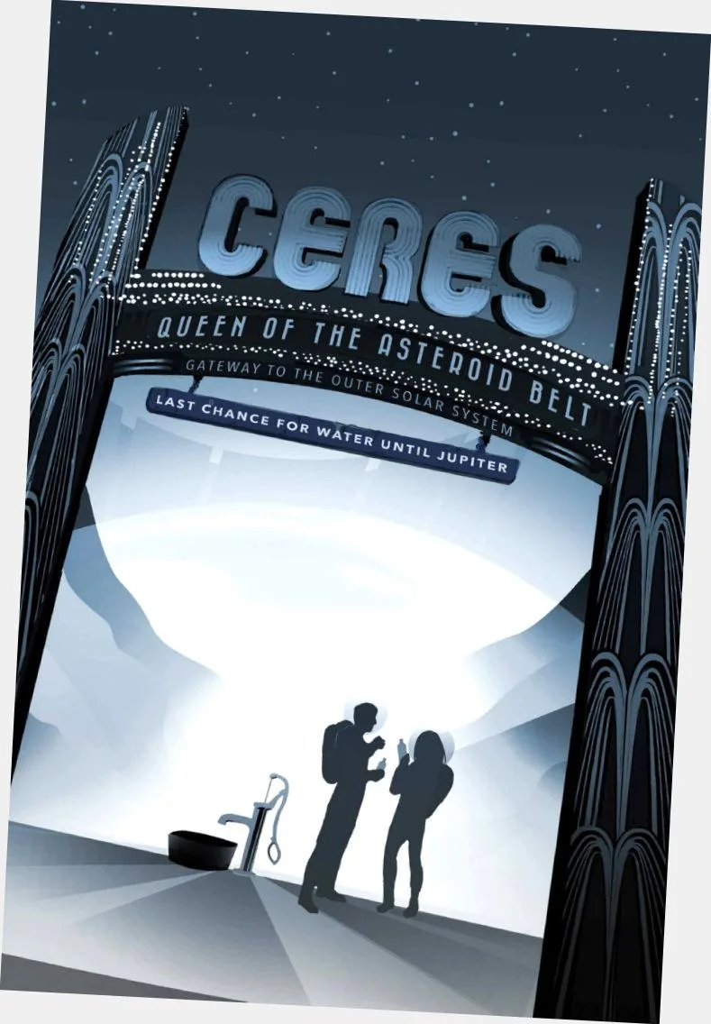 Western Graphic Western Graphic Nasa Travel Poster Art Poster 24"x36" Ceres — product photo