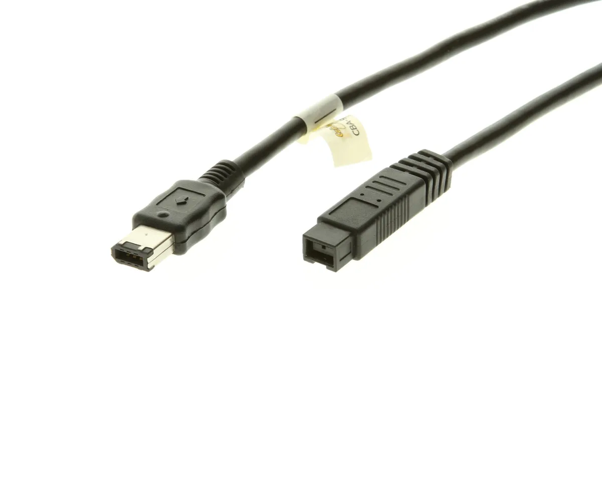  FireWire 800 to 400 Cable 9-Pin to 6-Pin 6ft Black — product photo