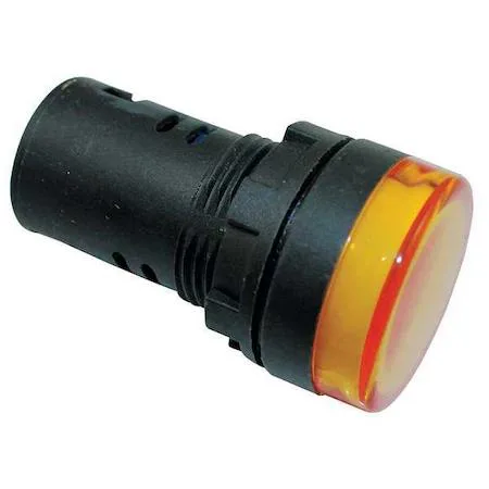 Dayton Dayton 22NZ03 Industrial Power Supply 22mm 24V Amber Raised Indicator Light — product photo
