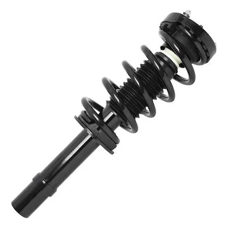 Unity 11273 front left complete strut assembly, silver metal coil spring and housing
