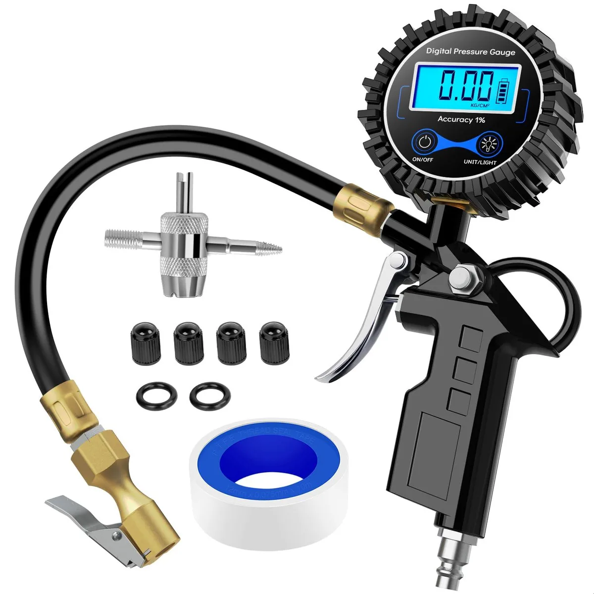 KEHIPI KEHIPI 50026R Digital Tire Inflator Gauge 250 PSI — product photo