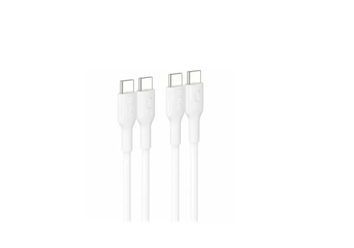 Belkin Belkin CAB023FQ1MWH2PK USB-C to USB-C cable 60W 1m white 2-pack — product photo