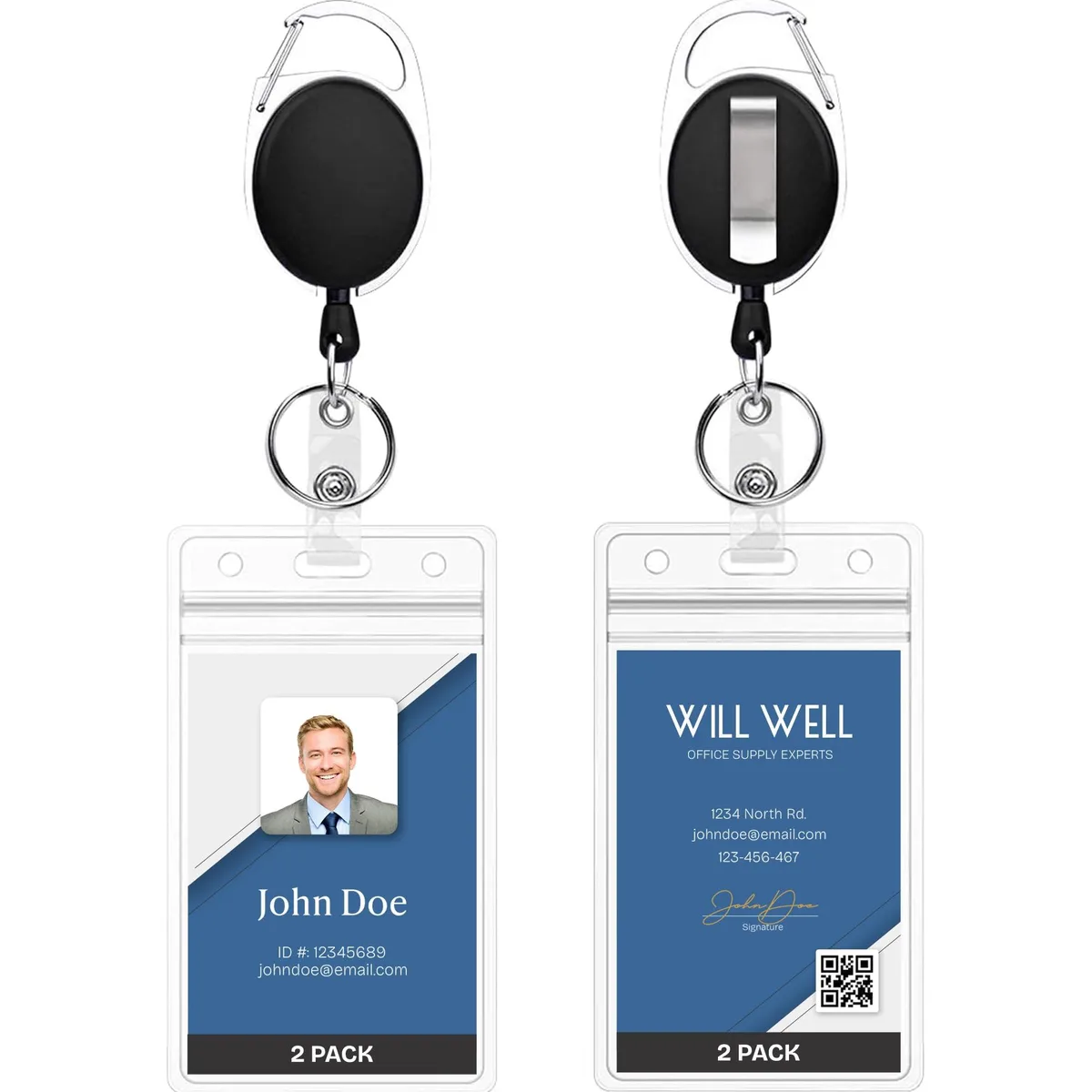 Viator Gear A02 Badge Holder Keyholder 2-Pack 23.6" Cord — product photo