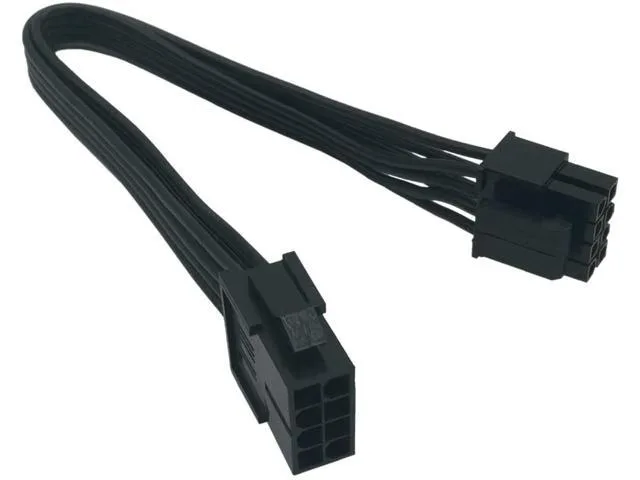 SXDOOL SXDOOL ATX CPU 8 Pin (4+4) Male to Female Extension Cable 2-Pack 9.5-inch (24cm) — product photo