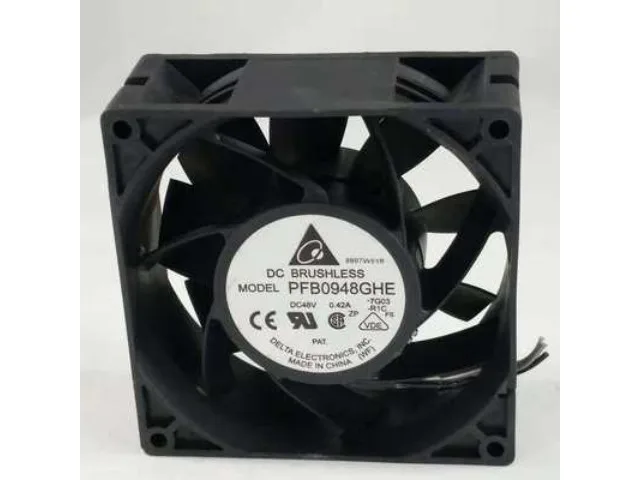 Black square 92mm frame 38mm deep axial fan