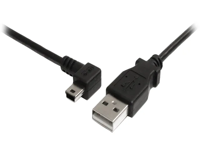 STARTECH STARTECH USB2HABM3LA USB 2.0 cable A to left-angle Mini B 3 ft — product photo