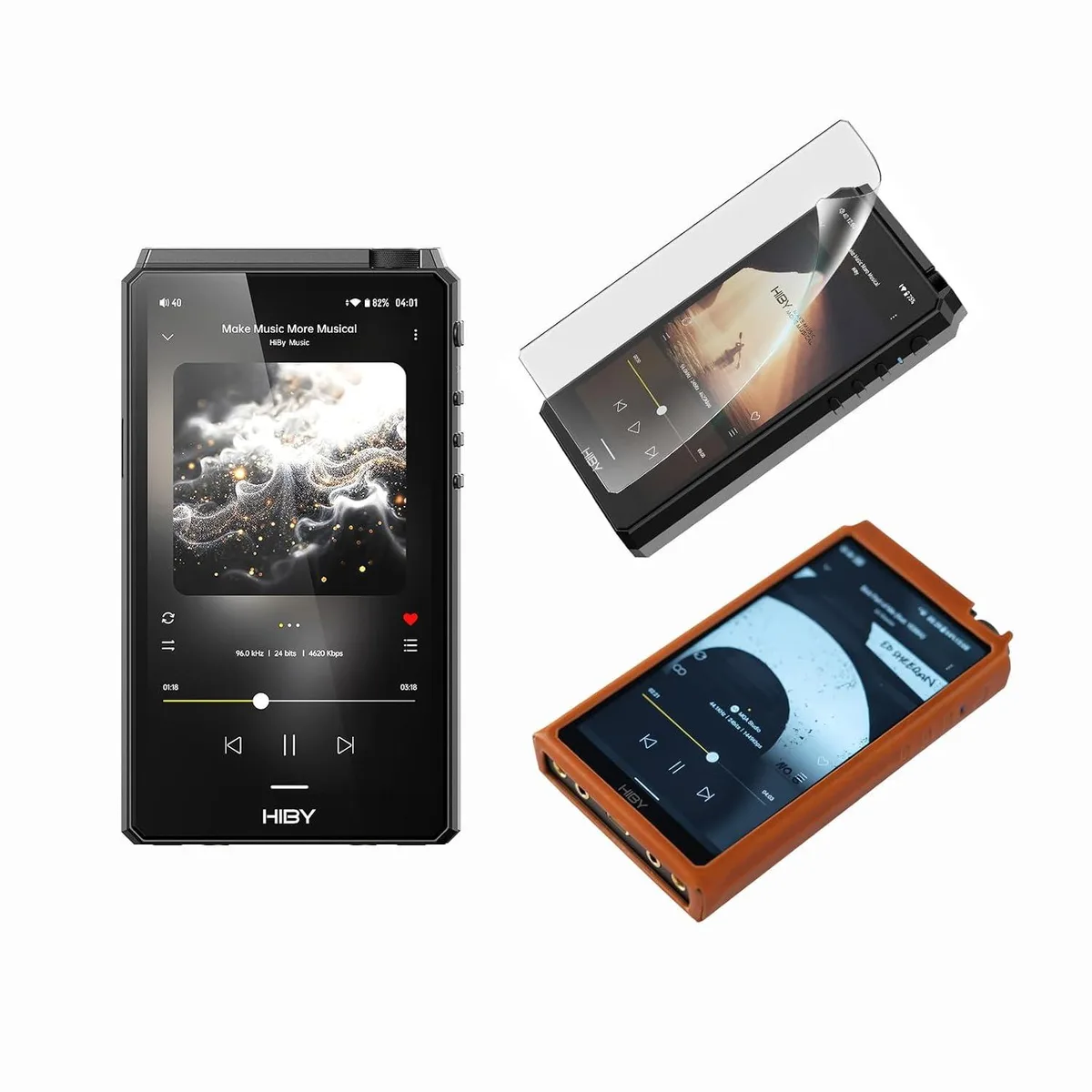 LORDWORLD LORDWORLD R6III 2025 mp3 player set Black — product photo