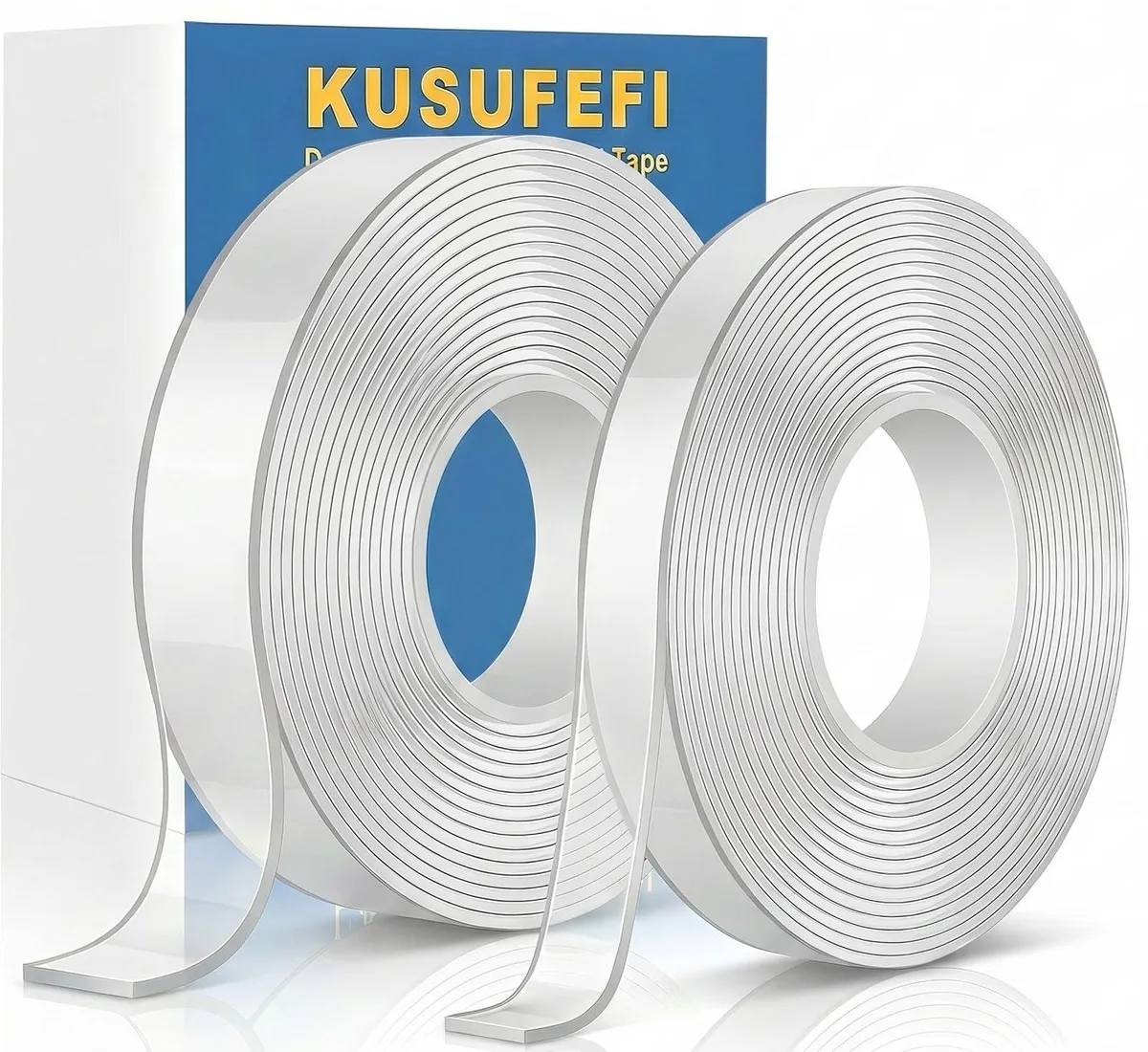 Avery Transparent double sided tape gen-2 2 rolls 20ft .5in 1in .07in epoxy waterproof — product photo