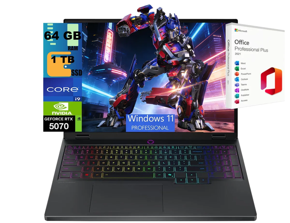 Lenovo Lenovo Legion 5 15 gaming laptop i9 14900HX RTX 5070 64GB 1TB — product photo