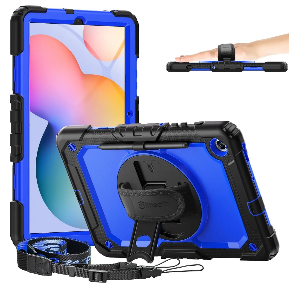 TIMECITY TIMECITY 2 in 1 accessory for Samsung Galaxy Tab S6 Lite 10.4" 2024/2022/2020 Black+Dark Blue — product photo